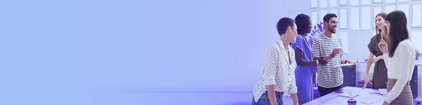 young people in meeting