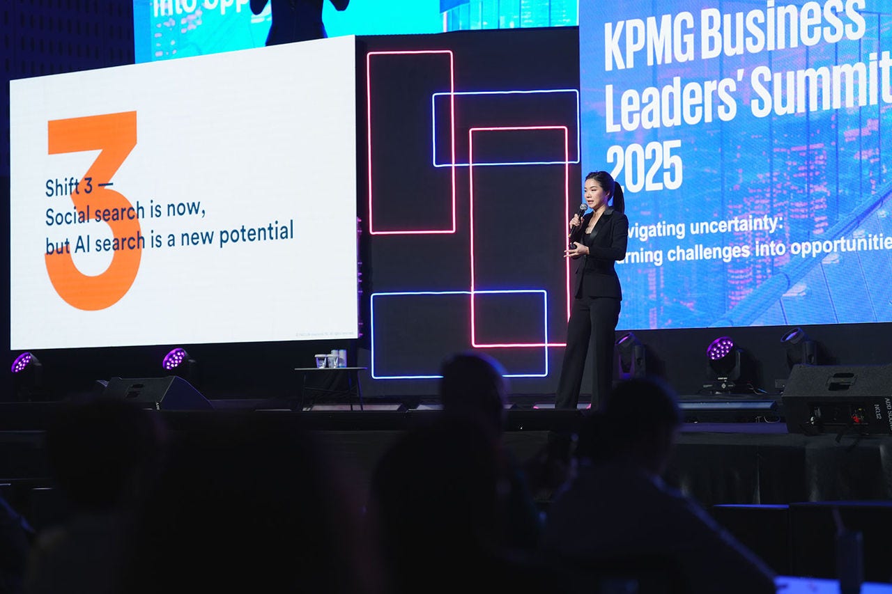 Pavarisa Chumvigrant, Chief Marketing Officer, FWD, on stage