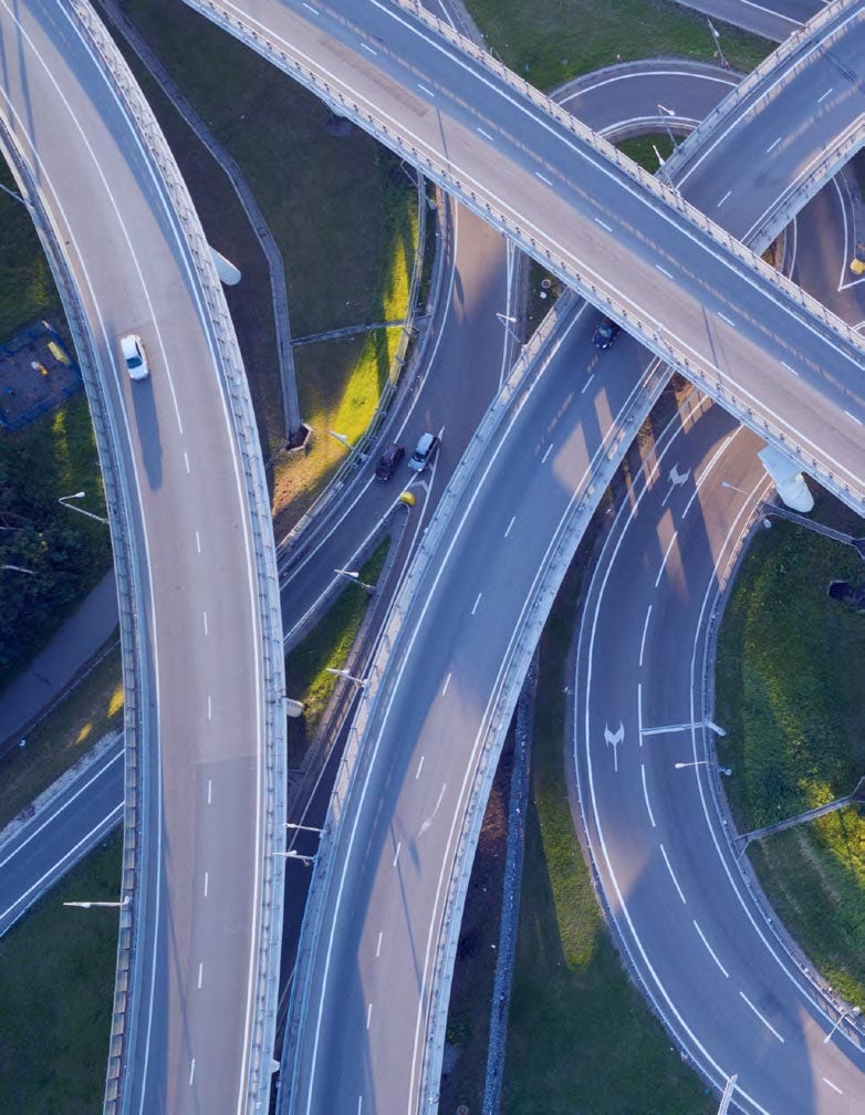 Overlapping motorways Overlapping motorways