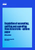 Regulation of accounting, auditing and consulting firms in Australia – Options paper