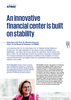 An innovative financial center is built on stability