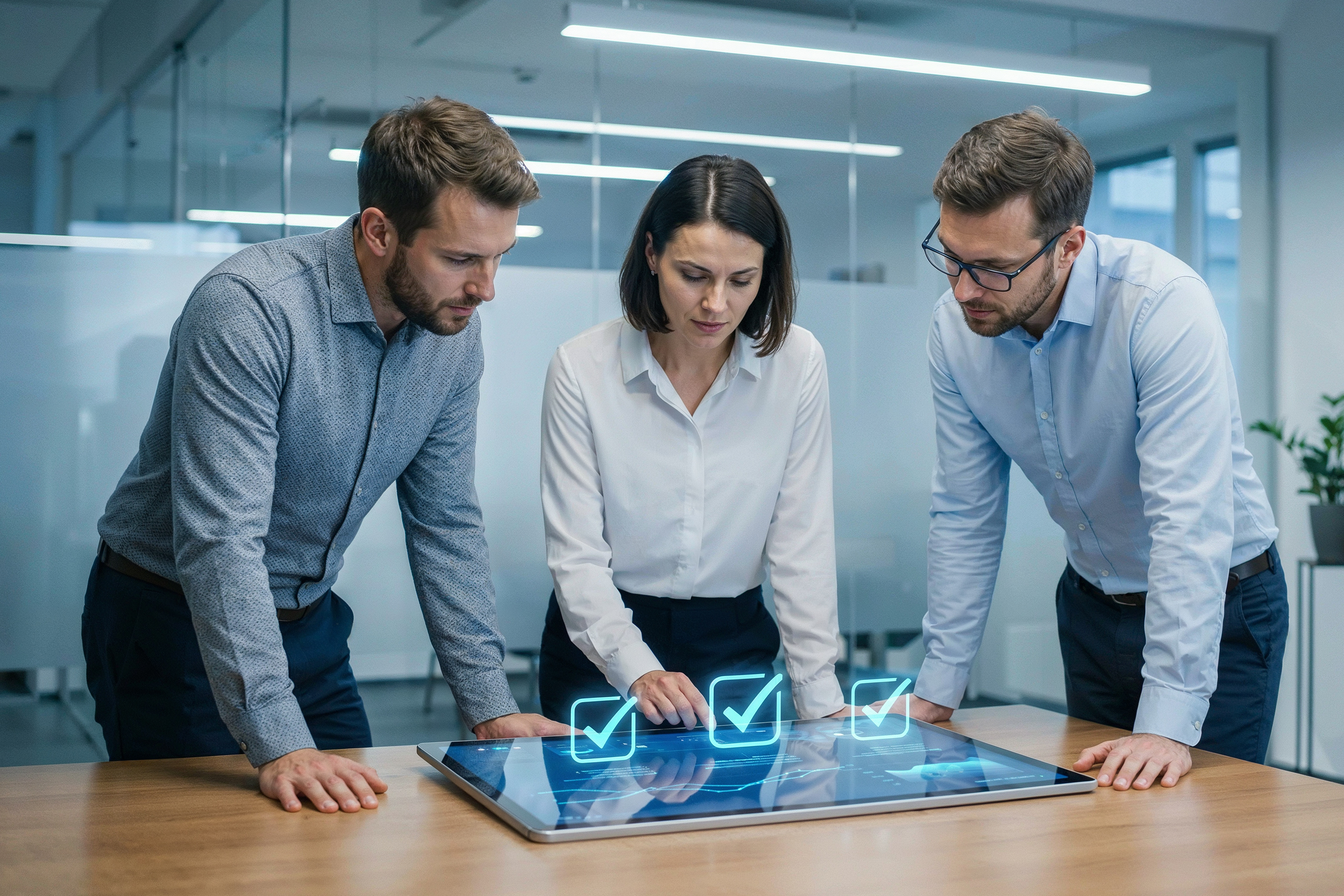 man holding his phone looking forward