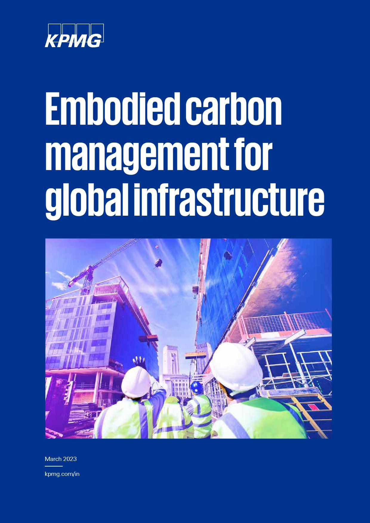 Embodied carbon management for global infrastructure