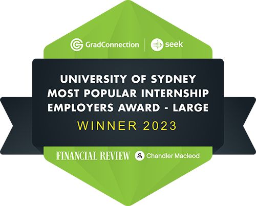 University of Sydney most popular internship employer award winner 2023