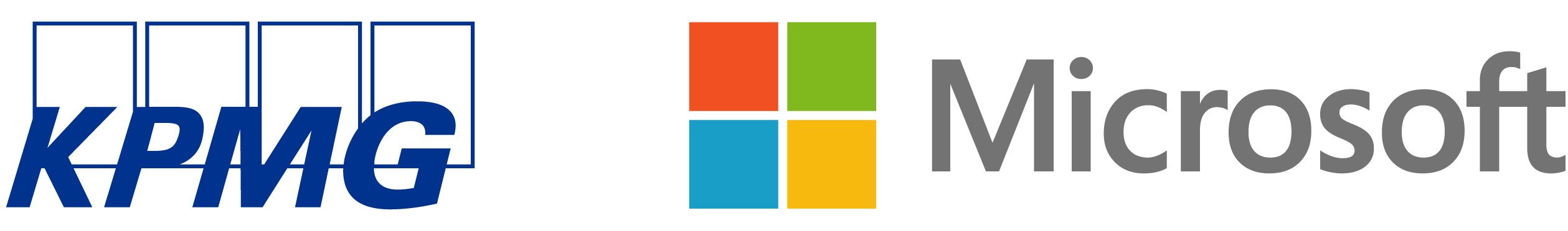 Microsoft and KPMG logos