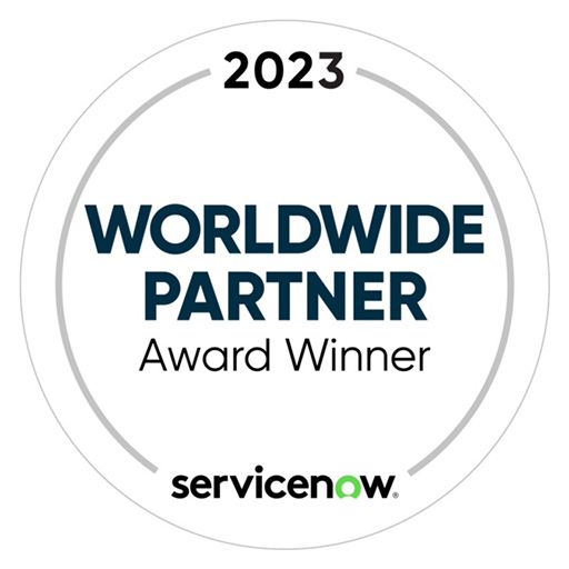 ServiceNow 2023 Worldwide Transformation Partner of the Year