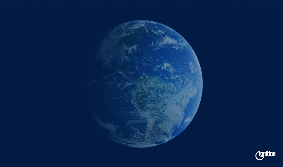 view of planet Earth from space