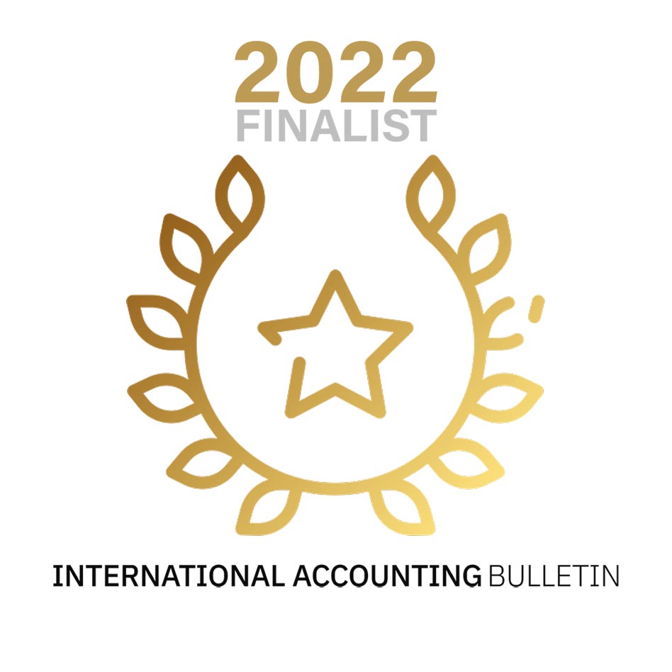 2022 Finalist International Accounting Bulletin badge