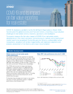COVID-19 and its impact on fair value reporting for real estate