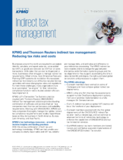 Indirect tax management