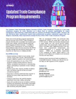 Updated CTPAT Trade Compliance Program Requirements
