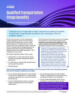 Qualified Transportation Fringe Benefits