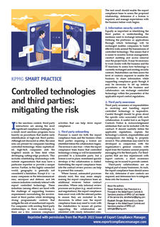 Controlled Technologies and Third Parties: Mitigating the Risk