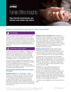 Family Office Insights - How family businesses can attract and retain top talent