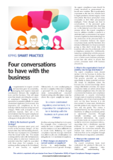 Four Conversations to Have with the Business