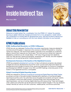 Inside Indirect Tax - May/June 2022