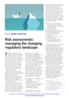 Risk Assessments: Managing the Changing Regulatory Landscape