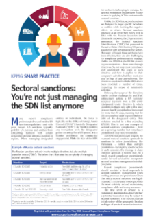 Sectoral Sanctions: You're Not Just Managing the SDN List Anymore
