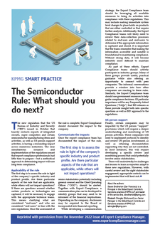The Semiconductor Rule: What Should You Do Next?