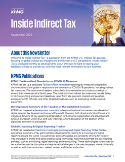 Inside Indirect Tax - September 2022