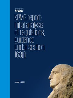 KPMG Report: Initial Analysis of Regulations, Guidance under Section 163(j)
