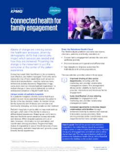 Connected health for family engagement