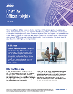 Chief Tax Officer Insights - Issue Spotlight - July 2023