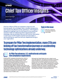 Chief Tax Officer Insights - March 2023