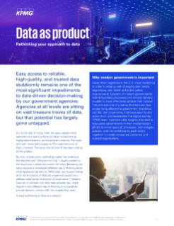 Data as product: Rethinking your approach to data
