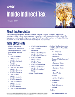 Inside Indirect Tax - February 2023