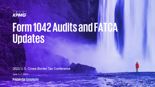 Form 142 Audits and FATCA Updates