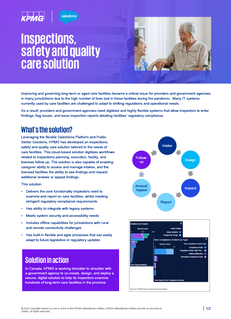 Inspections, safety and quality care solution