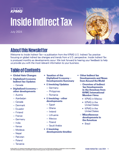 Inside Indirect Tax - July 2024