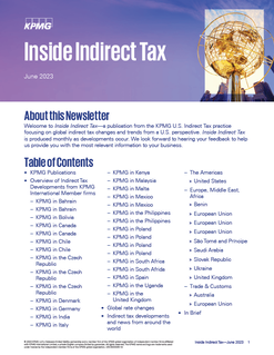 Inside Indirect Tax - June 2023