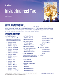 Inside Indirect Tax - March 2023