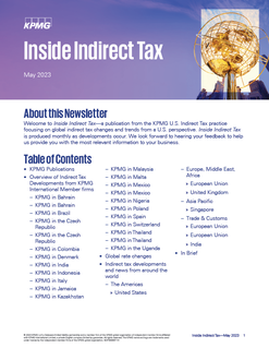 Inside Indirect Tax - May 2023