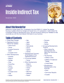 Inside Indirect Tax - November 2023