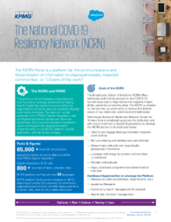 The National COVID-19 Resiliency Network (NCRN)