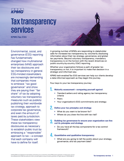 KPMG Tax Transparency Services
