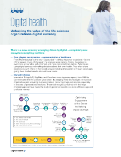 Digital health: Unlocking the value of the life-sciences organization's digital currency
