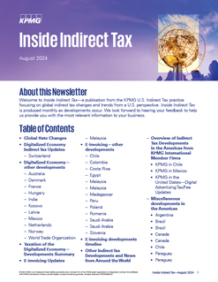 Inside Indirect Tax - August 2024