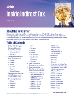 Inside Indirect Tax - May 2024