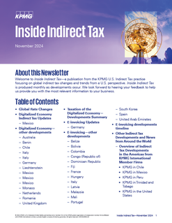 Inside Indirect Tax - November 2024