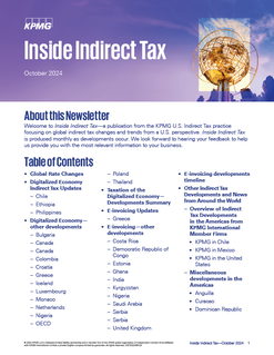 Inside Indirect Tax - October 2024