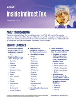 Inside Indirect Tax - September 2024