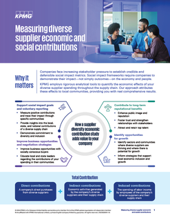 Measuring Diverse Supplier Economic and Social Contributions