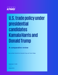 U.S. trade policy under presidential candidates Kamala Harris and Donald Trump