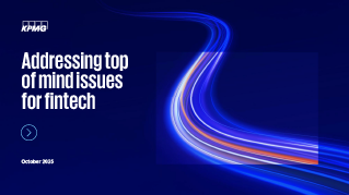 Addressing top of mind issues for fintech