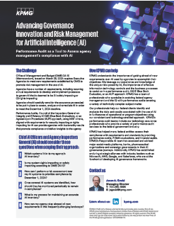 Advancing Governance Innovation and Risk Management for Artificial Intelligence (AI)