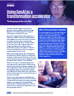 Using GenAI as a transformation accelerator